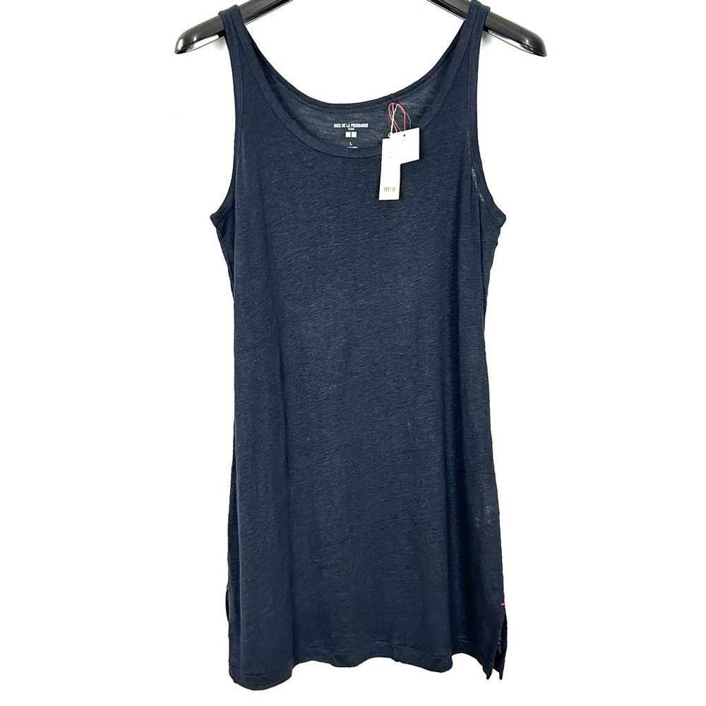 Uniqlo X INES DE LA FRESSANGE Linen Tunic Top Women’s Size L Lightweight Knit